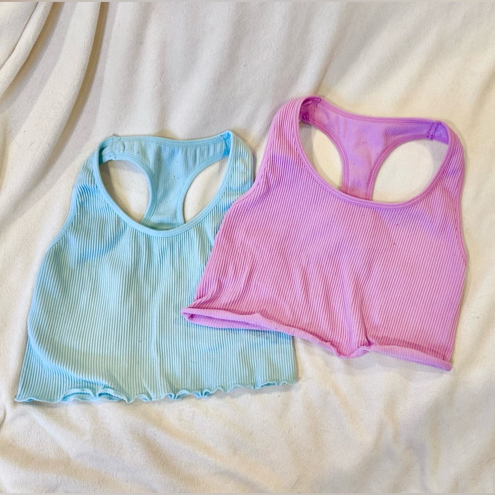 SPORTS BRAS BUNDLE- GIRL art class - all in motion crop top sports bras